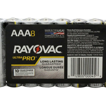 Package Shot of the Rayovac Ultra Pro AL-AAA