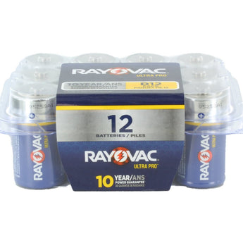 Rayovac Ultra Pro AL-D-12 Alkaline Button Top Batteries - 12 Pack