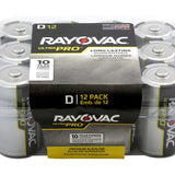 Rayovac Ultra Pro AL-D-12 Alkaline Button Top Batteries - 12 Pack