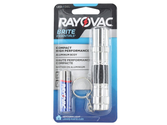 Rayovac Value Bright Pocket LED Flashlight - 19 Lumens - Includes 1 x AA - Color May Vary (VBMET-B)