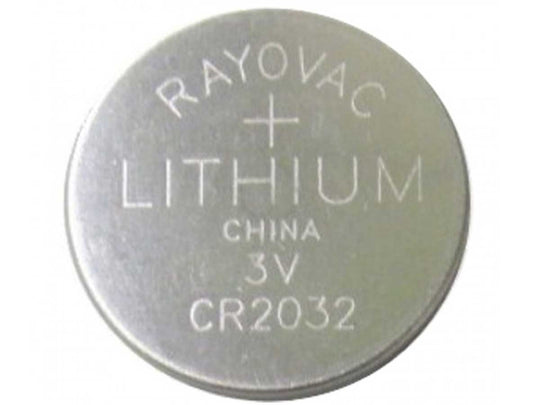 Rayovac CR2032 220mAh 3V Lithium Primary (LiMNO2) Coin Cell Battery - 3 Piece Tear Strip