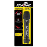 Rayovac Industrial Virtually Indestructible LED Flashlight - 600 Lumens - Includes 6 x Aas (DIY6AA-BXTB)