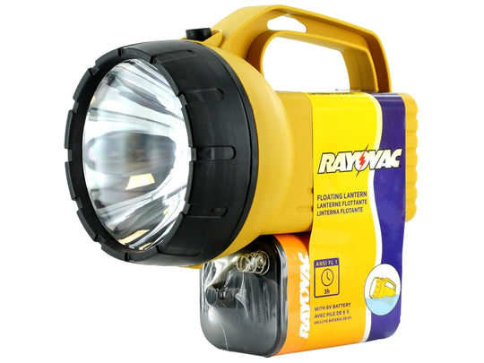 Rayovac Economy Floating Krypton Lantern - Incandescent Bulb - 75 Lumens - Includes 6V Battery - Color May Vary