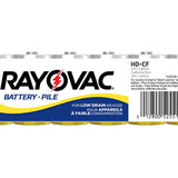 Rayovac Heavy Duty HD-CD C-cell 2780mAh 1.5V Zinc Chloride Button Top Batteries - 6 Pack Shrink Wrap