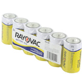 Rayovac Heavy Duty HD-DD D-cell 1.5V Zinc Chloride Button Top Batteries - 6 Pack Shrink Wrap