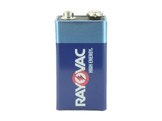 Rayovac High Energy A1604 9V Alkaline Battery with Snap Connectors - Bulk
