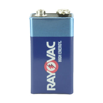 Rayovac High Energy A1604 (210PK) 9V Alkaline Battery - Snap Connectors - Made in USA - Case of 210
