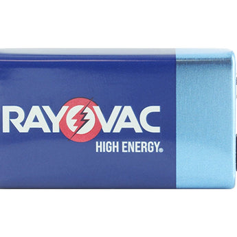 Rayovac High Energy A1604 (210PK) 9V Alkaline Battery - Snap Connectors - Made in USA - Case of 210