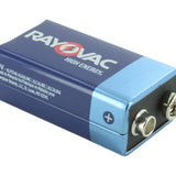 Rayovac High Energy A1604 9V Alkaline Battery with Snap Connectors - Bulk