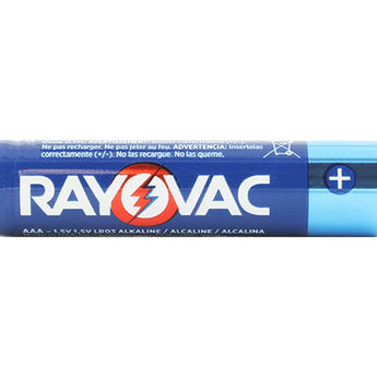 Rayovac High Energy 824 (500PK) AAA 1.5V Alkaline Button Top Batteries - Made in USA - Case of 500