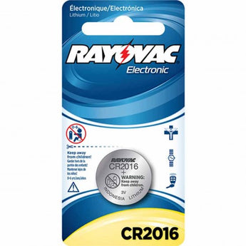 Rayovac Specialty KE CR2016 90mAh 3V Lithium Primary (LiMNO2) Coin Cell Battery for Keyless Entry - 1 Piece Retail Card