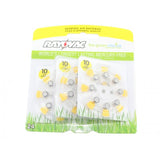 Rayovac 10-24 (24PK) Size 10 75mAh 1.45V Zinc Air Yellow Hearing Aid Batteries - 24 Piece Retail Card