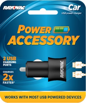 Rayovac Car USB Power Charger