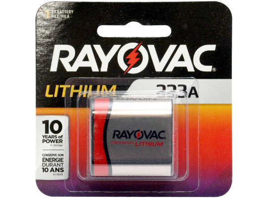 Rayovac Specialty RL 223A CR-P2 1400mAh 6V Lithium (LiMNO2) Photo Battery - 1 Piece Retail Card