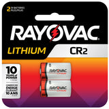 Rayovac Specialty RL CR2-2 850mAh 3V Lithium Primary (LiMNO2) Button Top Photo Batteries - 2 Piece Retail Card
