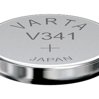 Varta 341 15mAh 1.55V Electronic Silver Oxide Coin Cell Battery (V341) - Pill Box