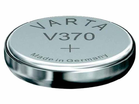 Varta 370 34mAh 1.55V Electronic Silver Oxide Coin Cell Battery (V370) - Pill Box