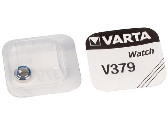 Varta 379 16mAh 1.55V Electronic Silver Oxide Coin Cell Battery (V379) - Pill Box