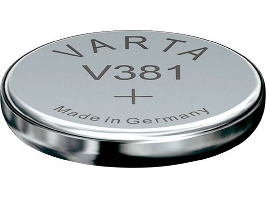 Varta 381 45mAh 1.55V Electronic Silver Oxide Coin Cell Battery (V381) - Pill Box