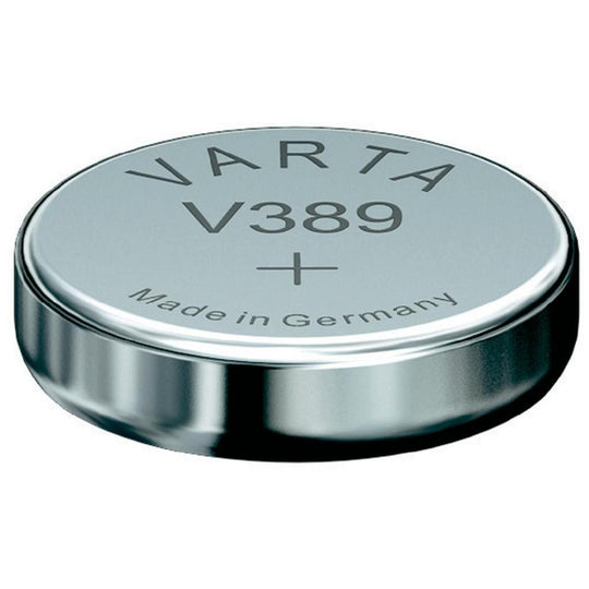 Varta 389 80mAh 1.55V Electronic Silver Oxide Coin Cell Battery (V389) - Pill Box