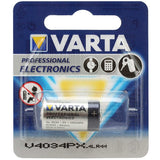 Varta Electronics V 28A V4034PX 6V Alkaline Button Top Battery - Equivalent to 4LR44, PX28A - 1 Piece Retail Card