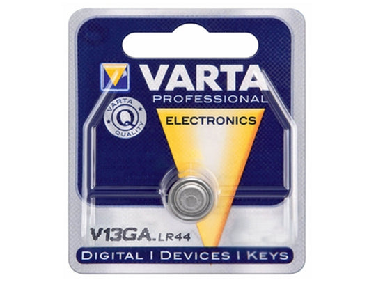 Varta Professional Electronics V4276 V13GA 1.5V Alkaline Button Cell Battery - 1 Piece Retail Card
