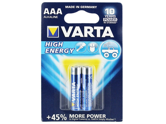 Varta High Energy AAA Alkaline Batteries