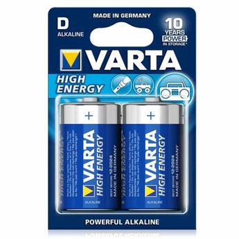 Varta High Energy D Cell Alkaline Batteries