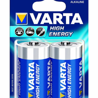 Varta High Energy D Cell Alkaline Batteries