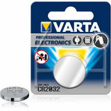 Varta Electronics 6032 CR2032 230mAh 3V Lithium Primary (LiMnO2) Coin Cell Battery for Cameras/MP3 Players - 1 Piece Retail Card