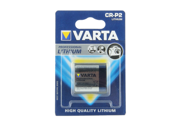 Varta Professional 6204 223 / CR-P2 6V Lithium Primary (LiMnO2) Photo Battery - 1 Piece Retail Card
