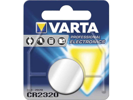 Varta Electronics 6320 CR2320 230mAh 3V Lithium Primary (LiMnO2) Coin Cell Battery - 1 Piece Retail Card