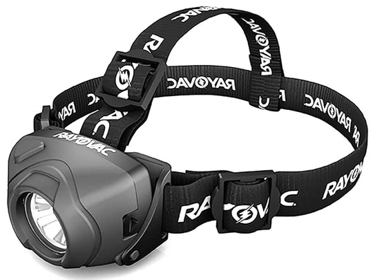 Rayovac Workhorse Pro 3AAA LED Virtually Indestructible DIYHPHL3-BC High-Powered Headlamp - 350 Lumens - Includes 3 x AAAs