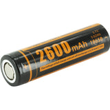 Fitorch RC260 18650 2600mAh 3.7V Unprotected Lithium Ion (Li-ion) Flat Top Battery