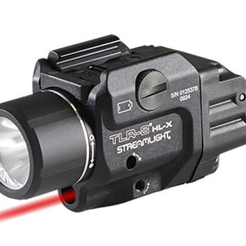 Streamlight TLR-8 HL-X USB LED Weapon Light - 1000 Lumens - Includes 1 x SL-B9 Battery Pack and USB-C Charging Cable - Red or Green Laser