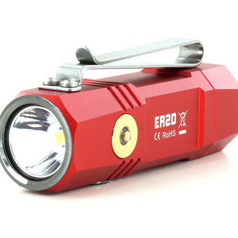 Fitorch ER20 Rechargeable LED Flashlight - CREE XPL - 1000 Lumens - Includes 1 x 16340 - Available in Black, Red, Orange, and Blue