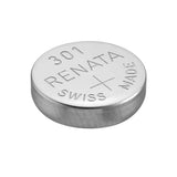 Renata 301 MP 130mAh 1.55V Silver Oxide Coin Cell Battery - 1 Piece Tear Strip, Sold Individually
