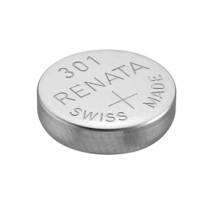 Renata 301 MP 130mAh 1.55V Silver Oxide Coin Cell Battery - 1 Piece Tear Strip, Sold Individually