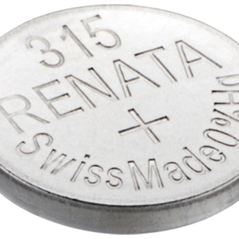 Renata 315 MPS 19mAh 1.55V Silver Oxide Coin Cell Battery - 1 Piece Tear Strip, Sold Individually