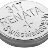 Renata 317 MPS 11mAh 1.55V Silver Oxide Coin Cell Battery - 1 Piece Tear Strip, Sold Individually