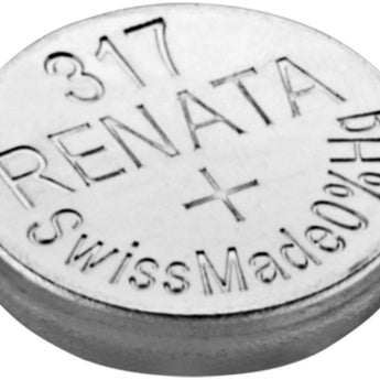 Renata 317 MPS 11mAh 1.55V Silver Oxide Coin Cell Battery - 1 Piece Tear Strip, Sold Individually