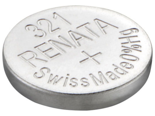 Renata 321 MPS 15mAh 1.55V Silver Oxide Coin Cell Battery Positive Side