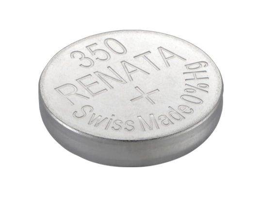 Renata 350 MPS 105mAh 1.55V Silver Oxide Coin Cell Battery - 1 Piece Tear Strip, Sold Individually