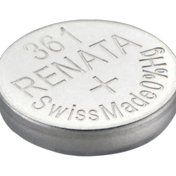 Renata 361 MPS 24mAh 1.55V Silver Oxide Coin Cell Battery - 1 Piece Tear Strip, Sold Individually