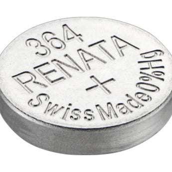 Renata 364 MPS 19mAh 1.55V Silver Oxide Coin Cell Battery - 1 Piece Tear Strip, Sold Individually