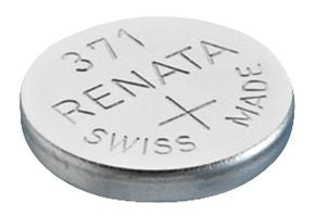 Renata 371 MP 35mAh 1.55V Silver Oxide Coin Cell Battery - 1 Piece Tear Strip, Sold Individually