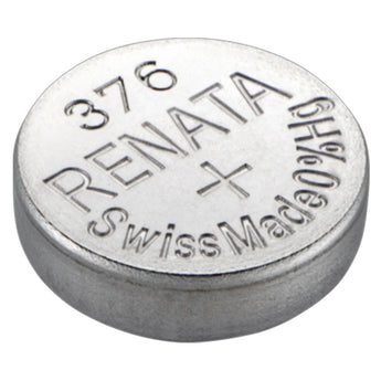 Renata 376 MPS 27mAh 1.55V Silver Oxide Coin Cell Battery - 1 Piece Tear Strip, Sold Individually