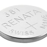 Renata 381 MP 50mAh 1.55V Silver Oxide Coin Cell Battery - 1 Piece Tear Strip, Sold Individually