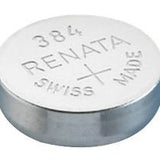 Renata 384 MP 45mAh 1.55V Silver Oxide Coin Cell Battery - 1 Piece Tear Strip, Sold Individually