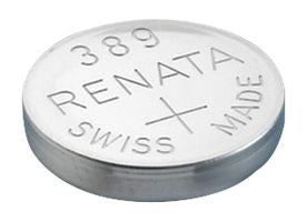 Renata 389 MP 80mAh 1.55V Silver Oxide Coin Cell Battery - 1 Piece Tear Strip, Sold Individually